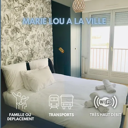 Cocon Lumineux Centre, Gare 10min, Wifi , 4p Appartamento Angoulême