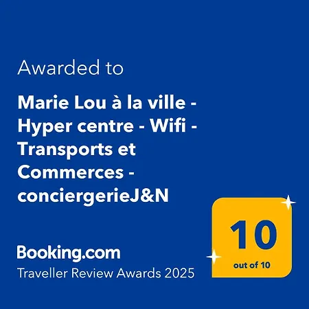 Cocon Lumineux Centre, Gare 10min, Wifi , 4p Appartamento *